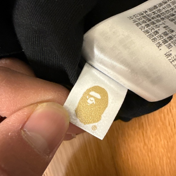 A bathing ape Bape padded shark cropped fit pullover black hoodie - Picture 13 of 16